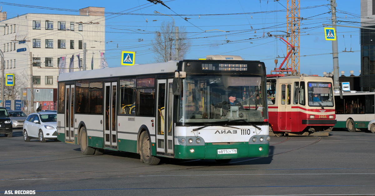 Санкт-Петербург, ЛиАЗ-5292.60 № 1110