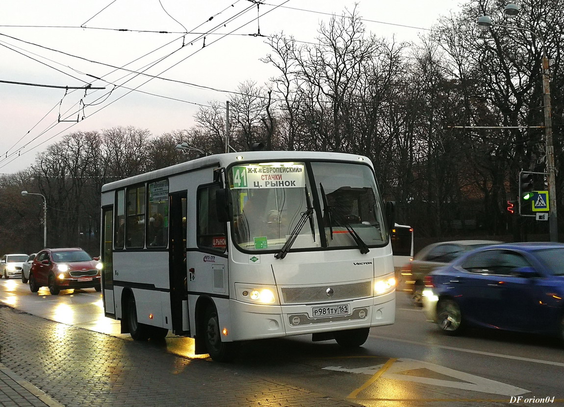 Ростовская область, ПАЗ-320302-11 "Вектор" № Р 981 ТУ 161