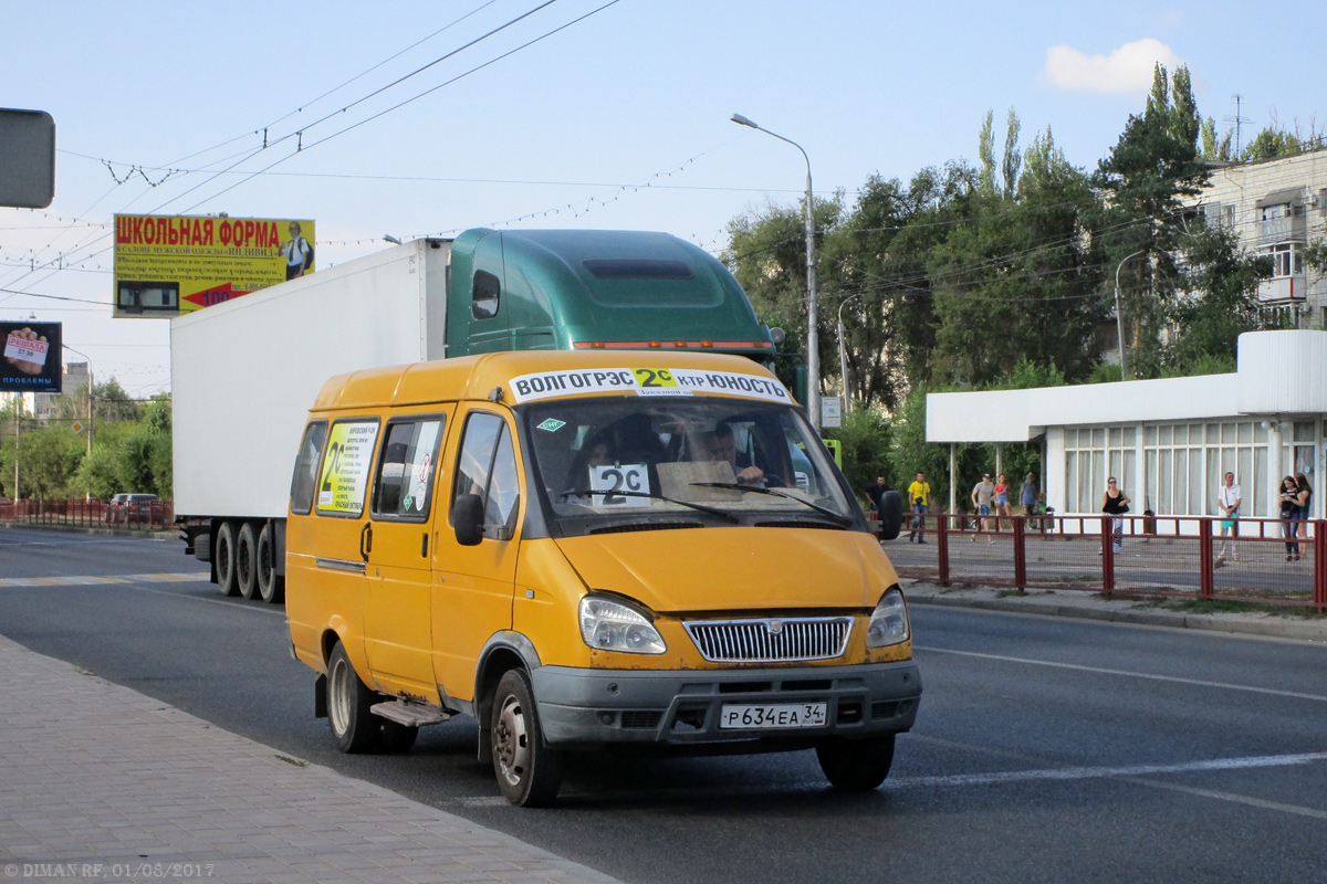 Волгоградская область, ГАЗ-322131 (X78) № Р 634 ЕА 34