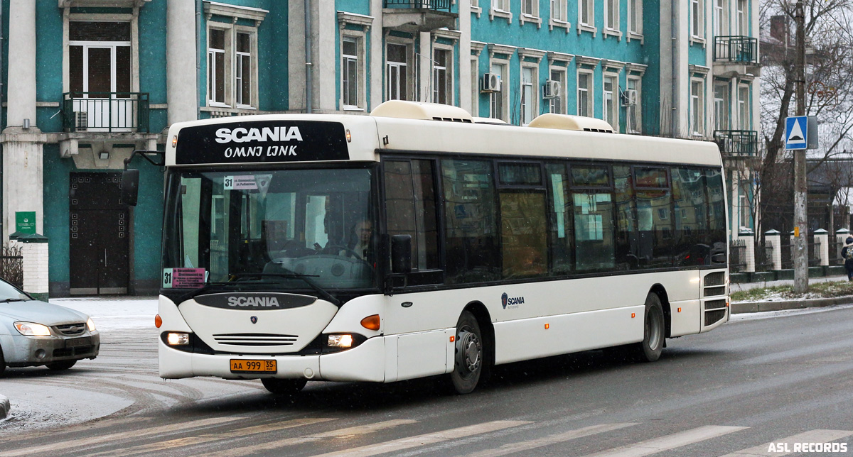 Вологодская область, Scania OmniLink I (Скания-Питер) № АА 999 35