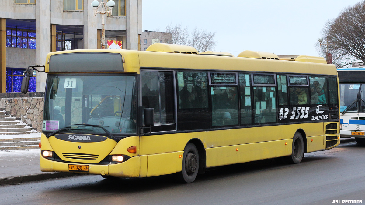 Вологодская область, Scania OmniLink I (Скания-Питер) № АВ 020 35