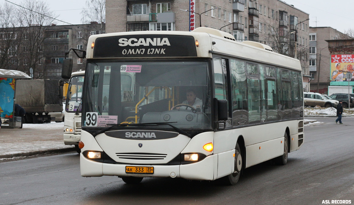 Вологодская область, Scania OmniLink I (Скания-Питер) № АК 333 35