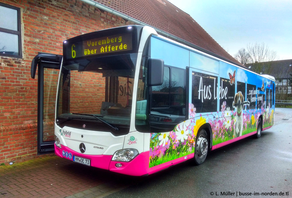 Нижняя Саксония, Mercedes-Benz Citaro C2 hybrid № 73