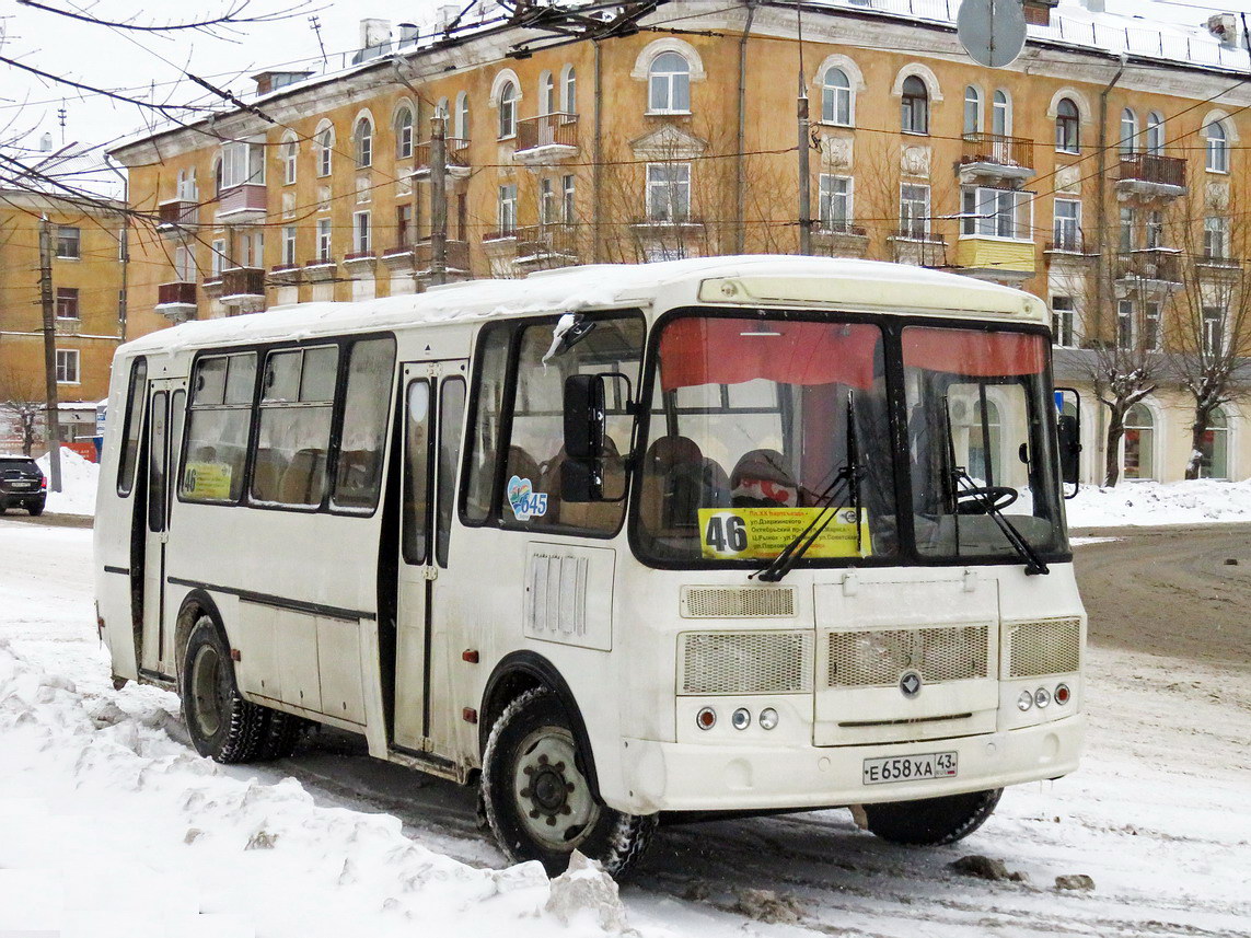 Kirov region, PAZ-4234 č. Е 658 ХА 43 — Foto — Autobusová doprava