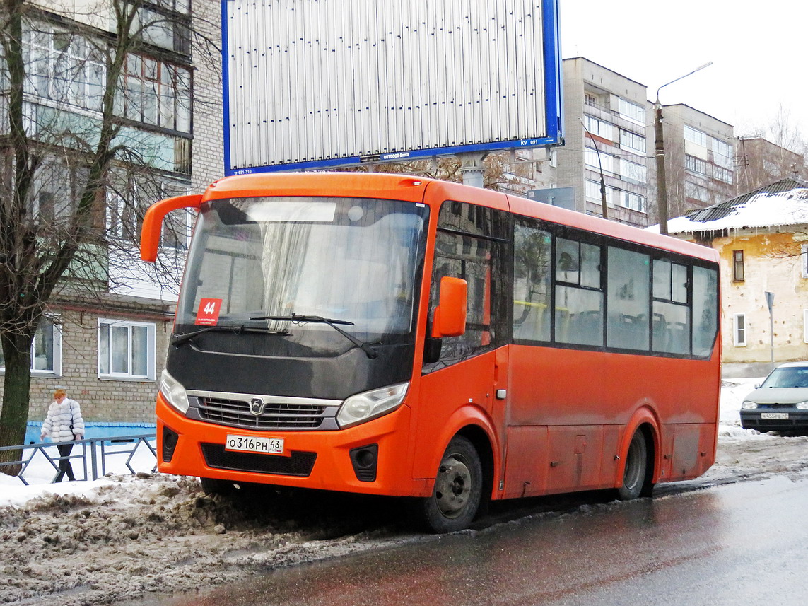 Kirov region, PAZ-320405-04 "Vector Next" # О 316 РН 43