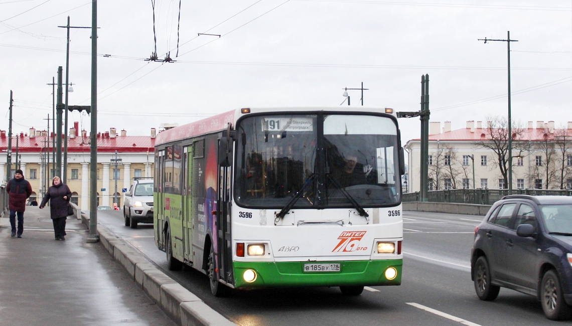 Санкт-Петербург, ЛиАЗ-5293.53 № 3596