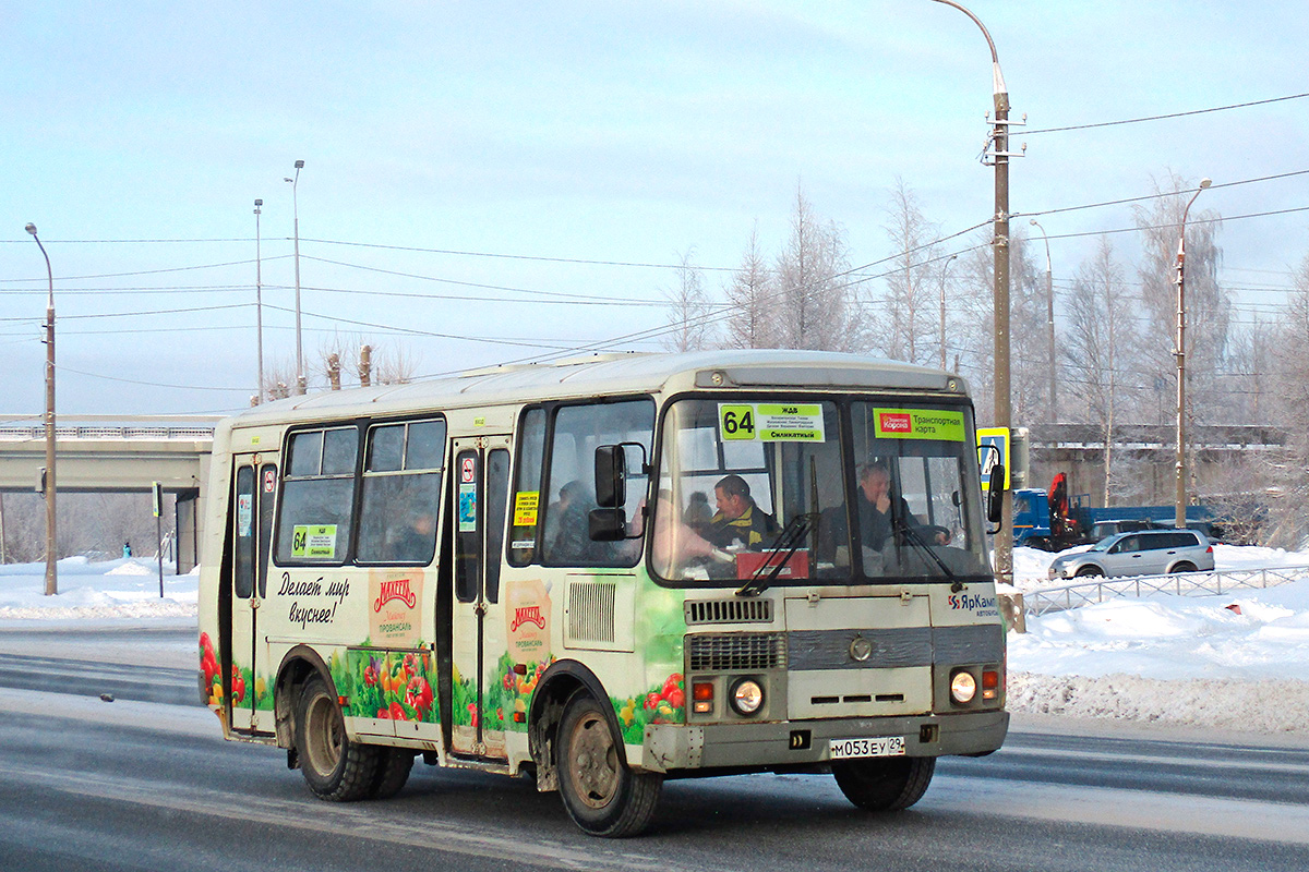 Архангельская область, ПАЗ-32054 № М 053 ЕУ 29