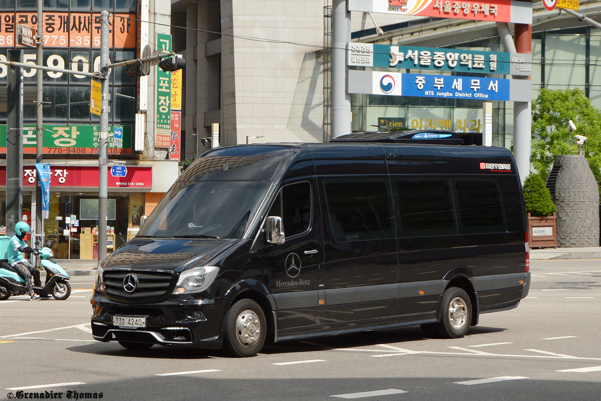 Южная Корея, Mercedes-Benz Sprinter № 73 호 4240 — Фото — Автобусный  транспорт