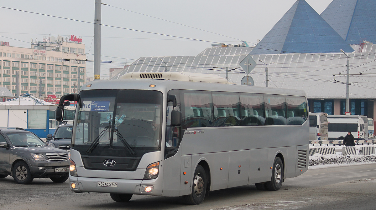 Obwód czelabiński, Hyundai Universe Space Luxury Nr Х 574 СО 174