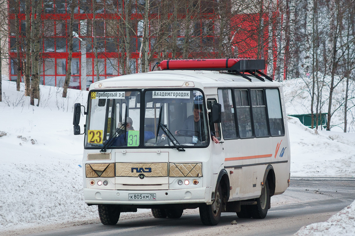 Томская область, ПАЗ-32054 № К 805 КМ 70