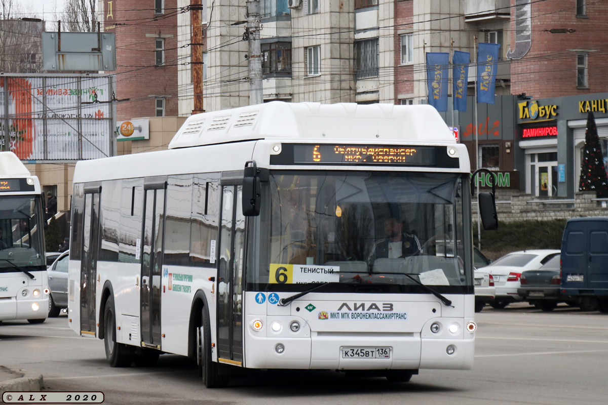 Воронежская область, ЛиАЗ-5292.67 (CNG) № К 345 ВТ 136