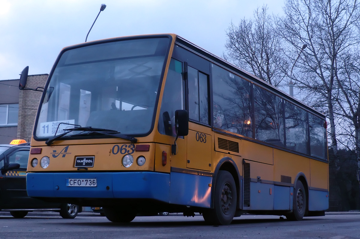 Литва, Van Hool A508 № 063