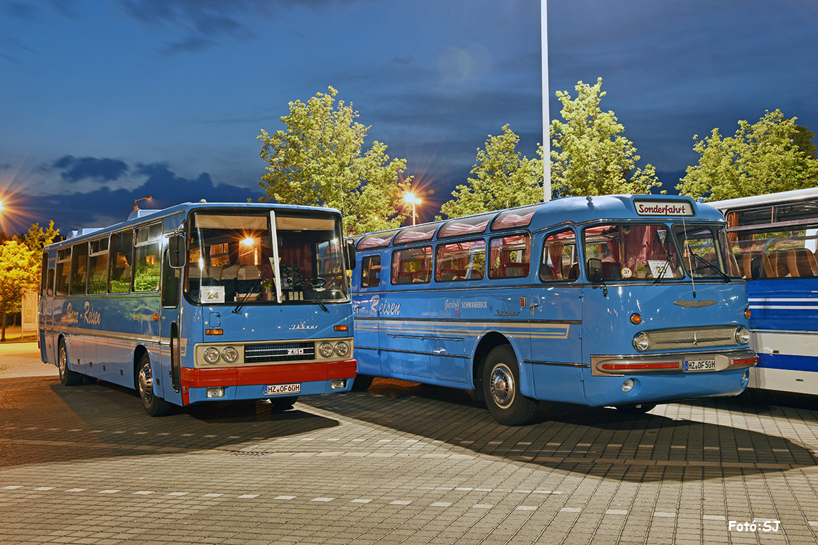 Saxony-Anhalt, Ikarus 250.59 Nr. HZ-OF 60H; Saxony-Anhalt, Ikarus  55 Nr. HZ-OF 50H; Brandenburg — 6. Ikarus-Bus-Treffen in Deutschland & Tag der offenen Tür  — Cottbus, 18.05.2019