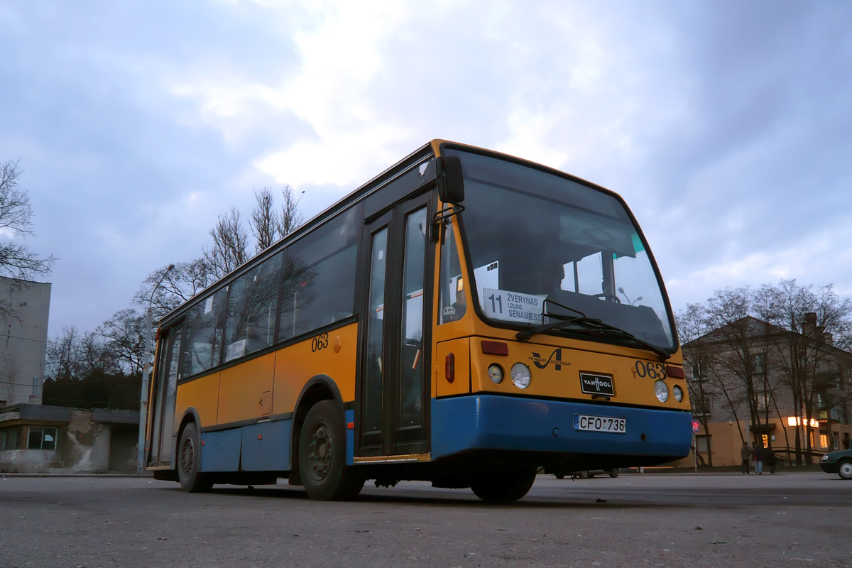 Литва, Van Hool A508 № 063