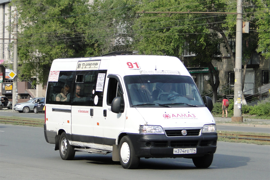 Челябинская область, FIAT Ducato 244 CSMMC-RLL, -RTL № Н 374 РЕ 174