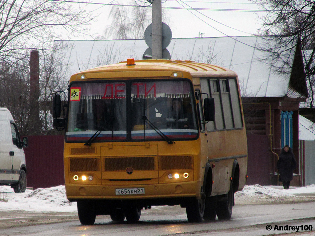 Чувашия, ПАЗ-32053-70 № К 654 КМ 21