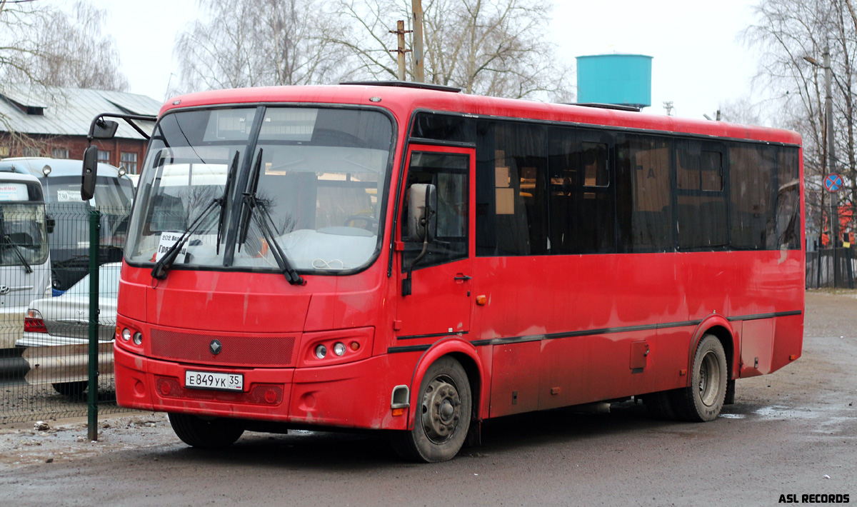 Вологодская область, ПАЗ-320412-05 "Вектор" № Е 849 УК 35