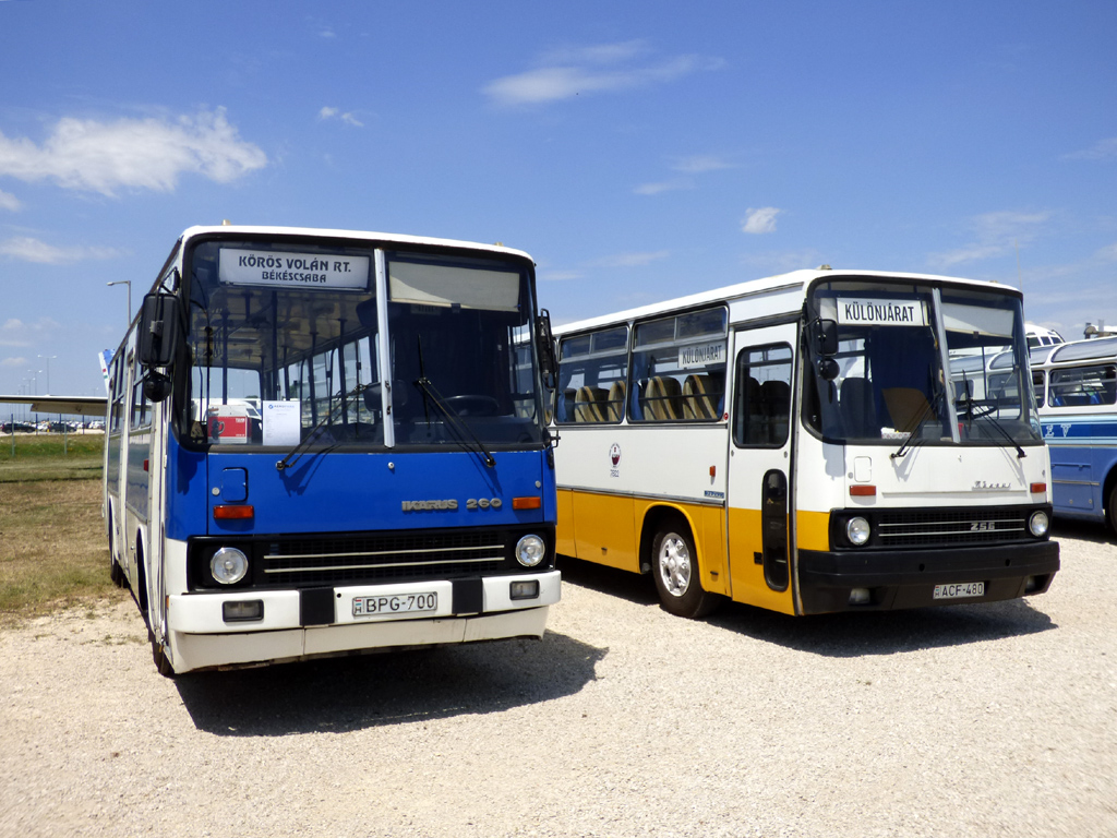 Венгрия, Ikarus 260.50 № BPG-700; Венгрия, Ikarus 256.54 № ACF-480; Венгрия — I. Ikarus Találkozó, Aeropark (2019)