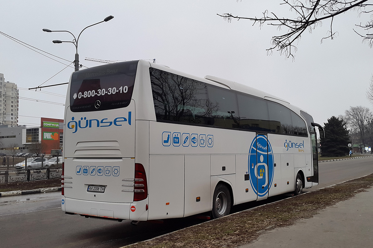 Киев, Mercedes-Benz Travego II SHD 15SHD facelift № AA 2208 TH