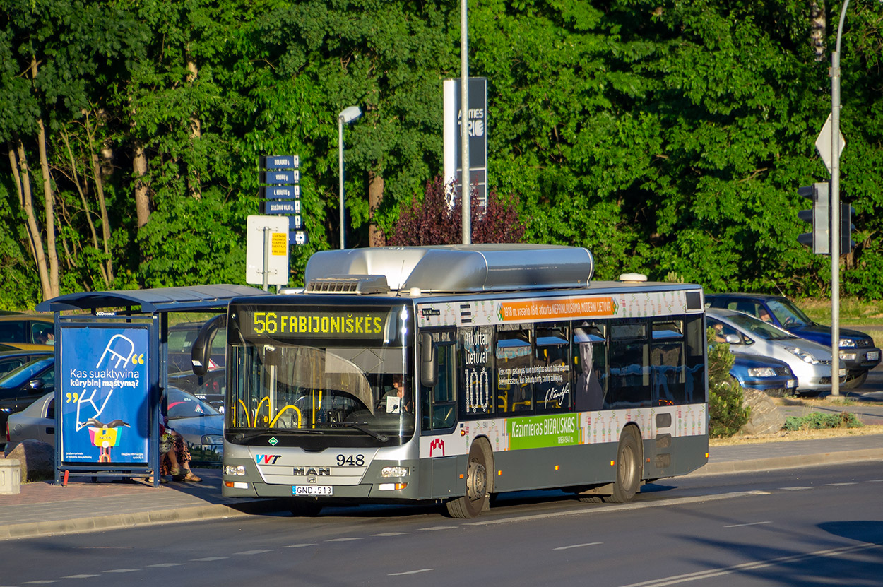 Литва, MAN A21 Lion's City NL273 CNG № 948