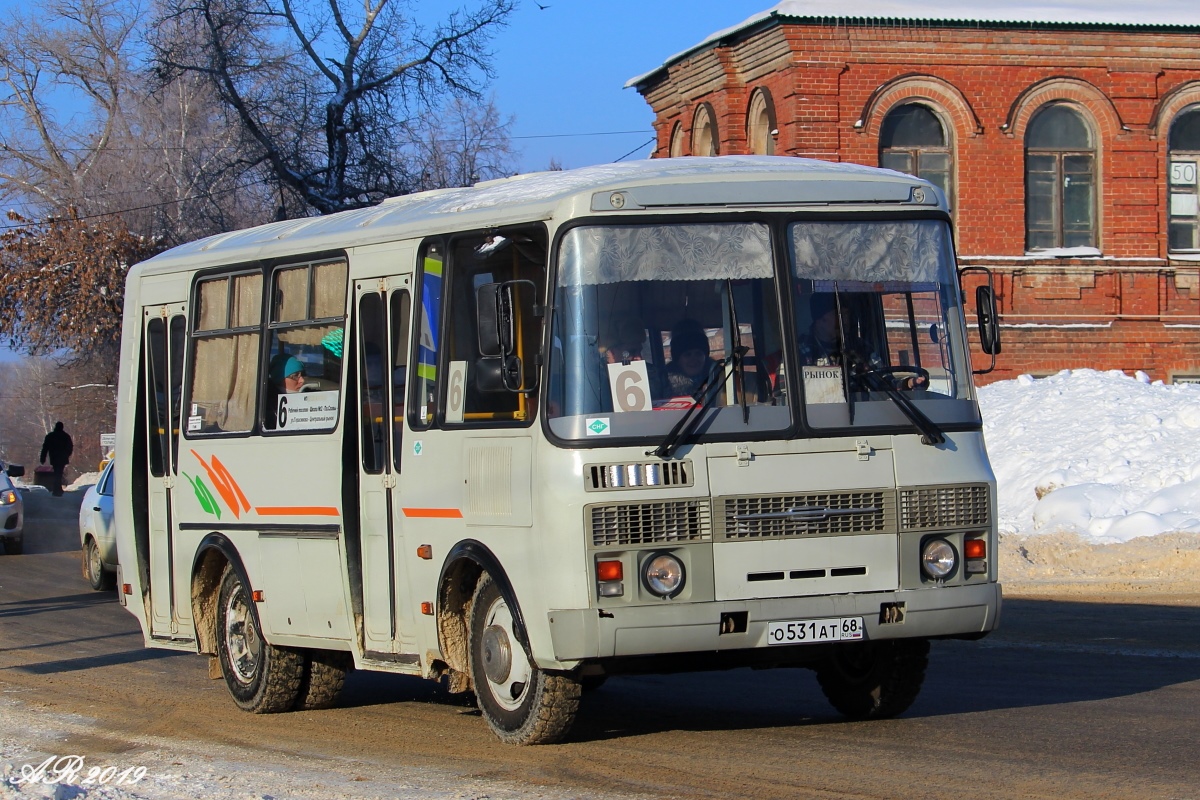 Тамбовская область, ПАЗ-32054 № О 531 АТ 68