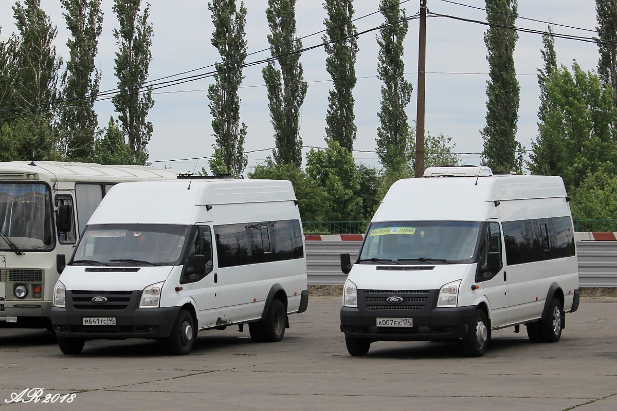 Курская область, Нижегородец-222702 (Ford Transit) № М 641 ТС 46; Волгоградская область, Нижегородец-222700  (Ford Transit) № А 007 ЕХ 134; Тамбовская область — Автобусные вокзалы, станции, конечные остановки и АТП