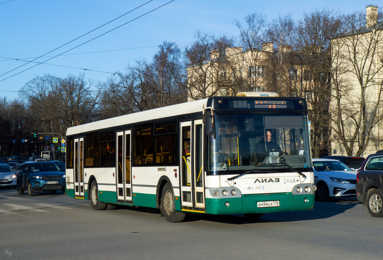 Санкт-Петербург, ЛиАЗ-5292.60 № 2446