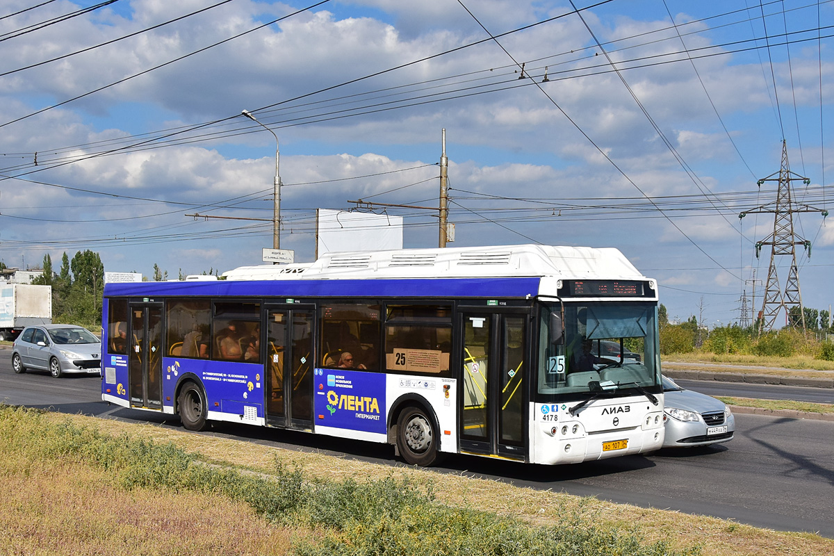 Волгоградская область, ЛиАЗ-5292.67 (CNG) № 4178