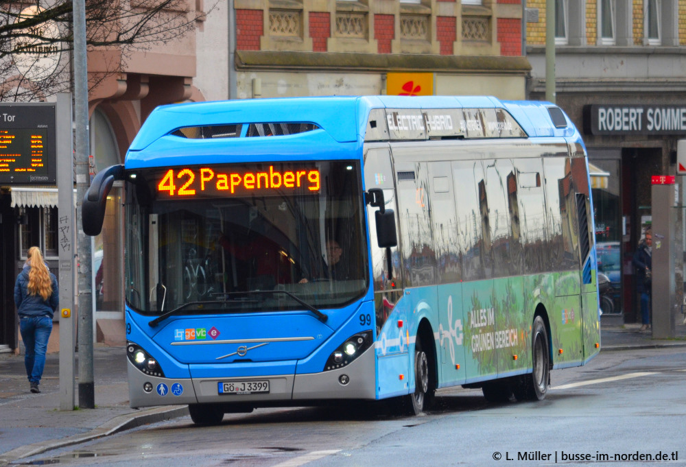 Alsó-Szászország, Volvo 7900 Electric Hybrid sz.: 99