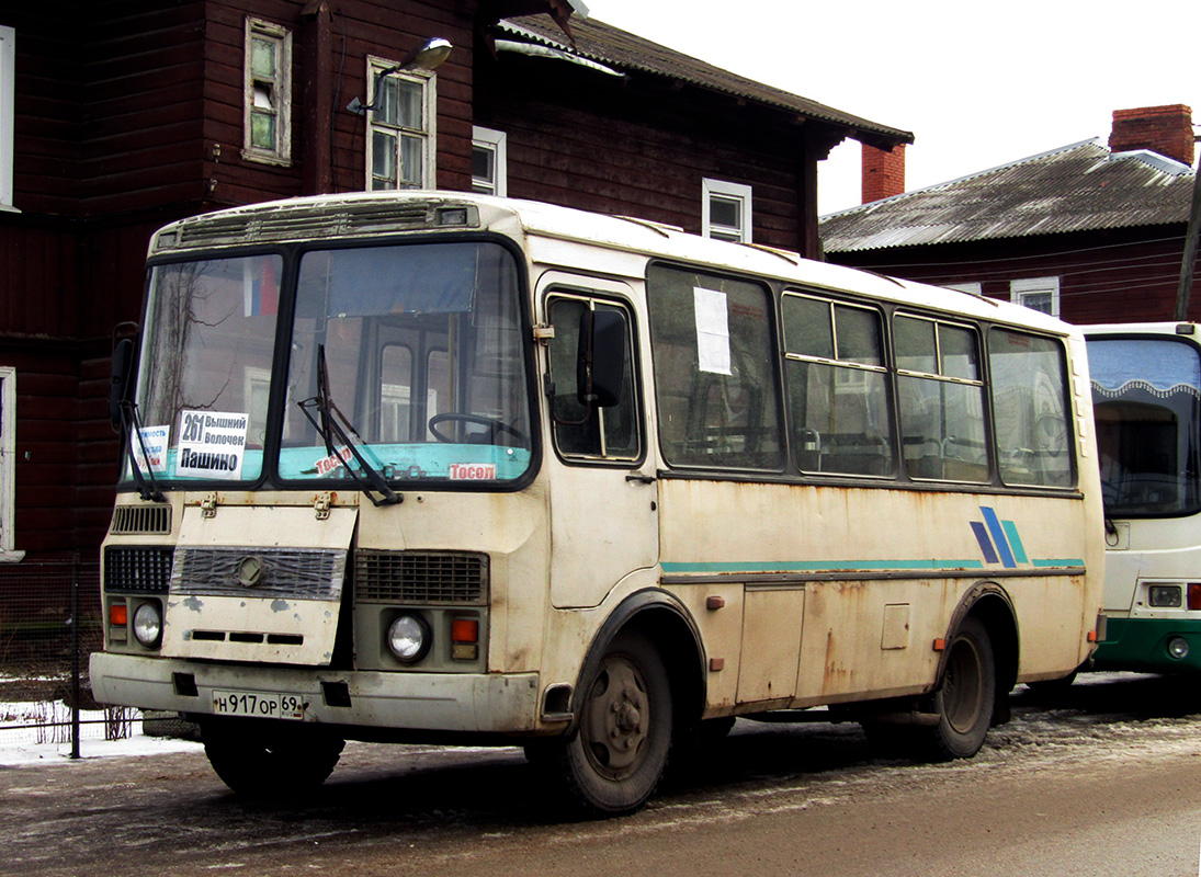 Тверская область, ПАЗ-32053 № Н 917 ОР 69