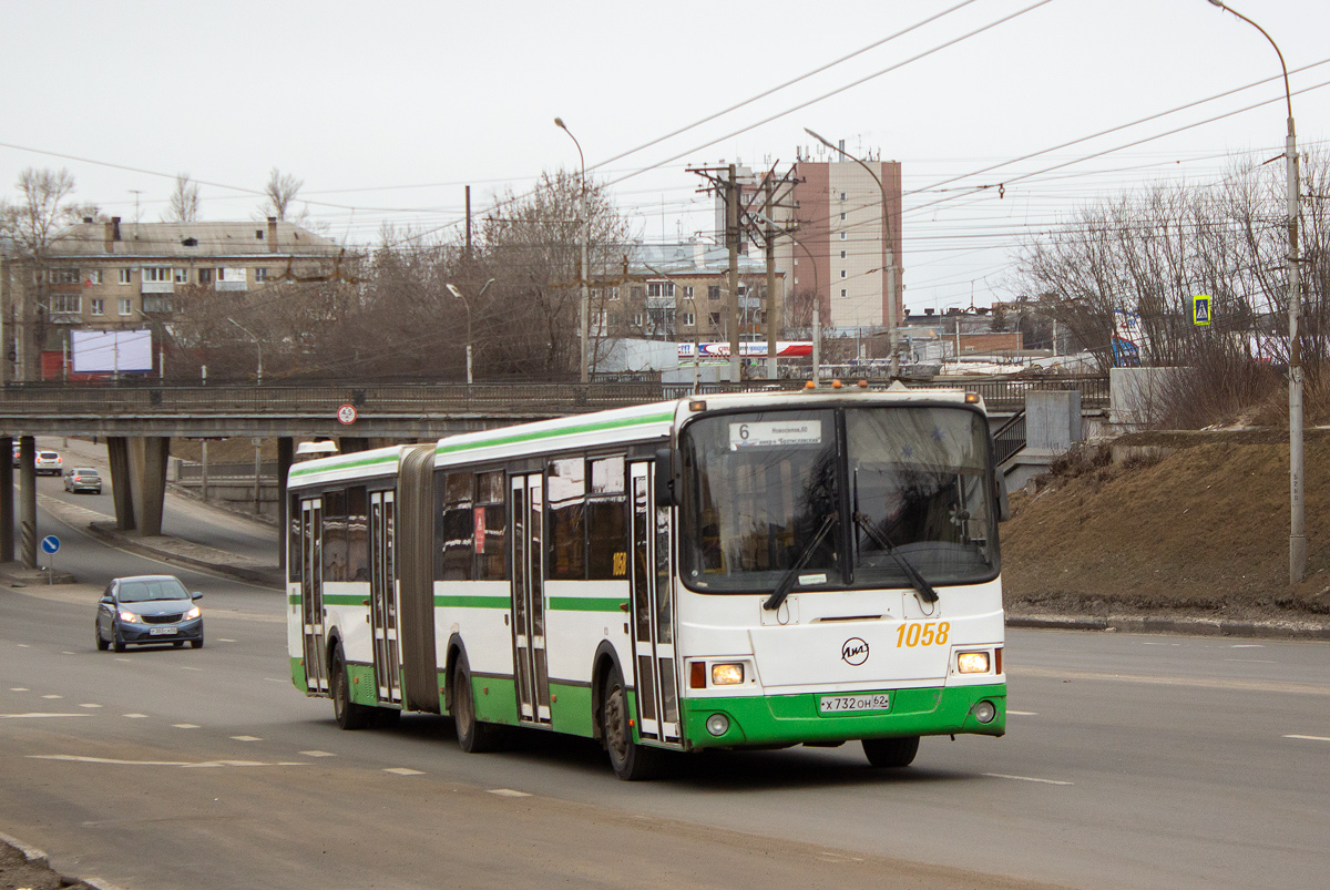 Рязанская область, ЛиАЗ-6212.00 № 1058