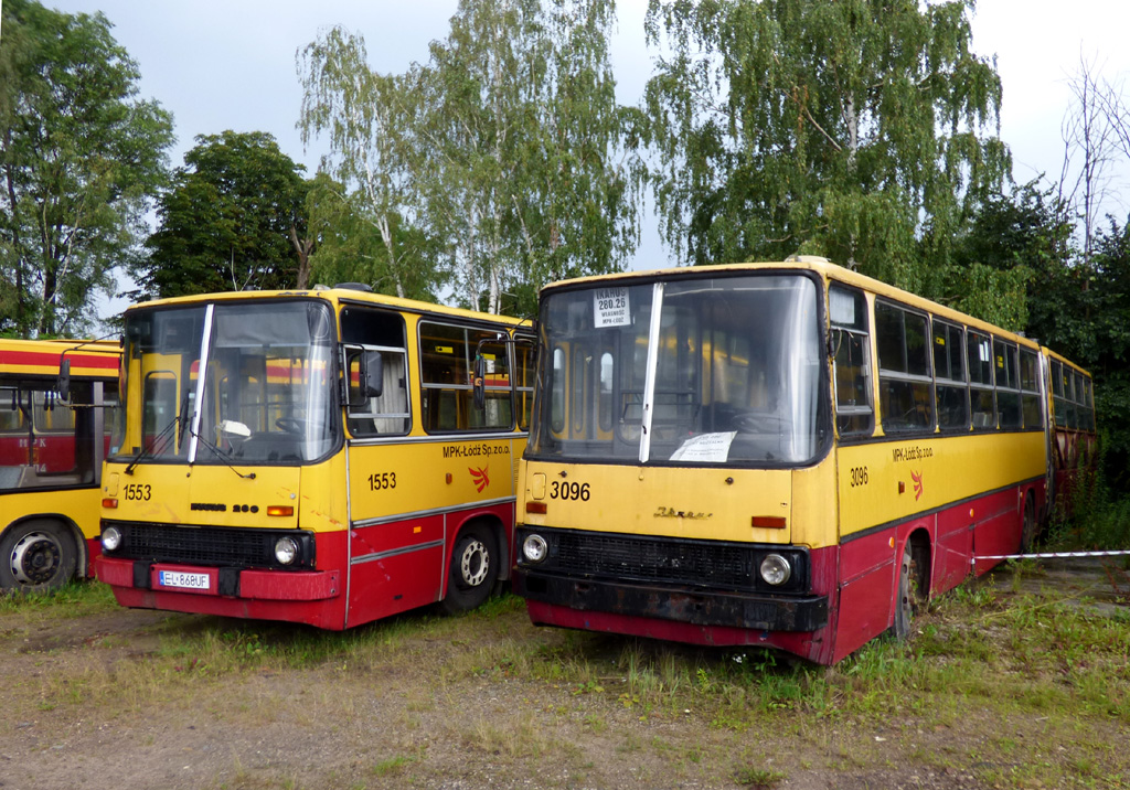 Polen, Ikarus 280.70E Nr. 1553; Polen, Ikarus 280.26 Nr. 3096