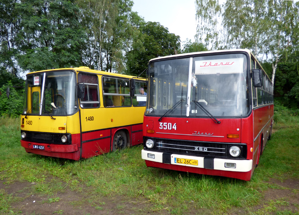 Польша, Ikarus 280.37C № 1480; Польша, Ikarus 260.04 № 3504