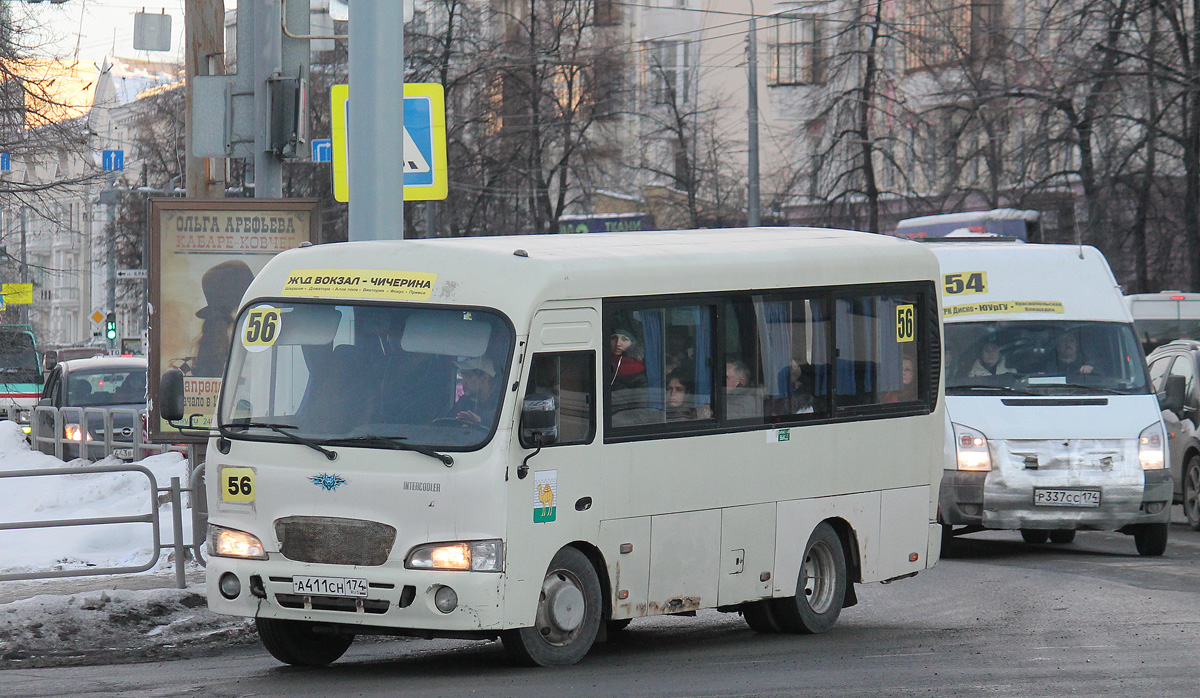 Челябинская область, Hyundai County SWB C08 (РЗГА) № А 411 СН 174