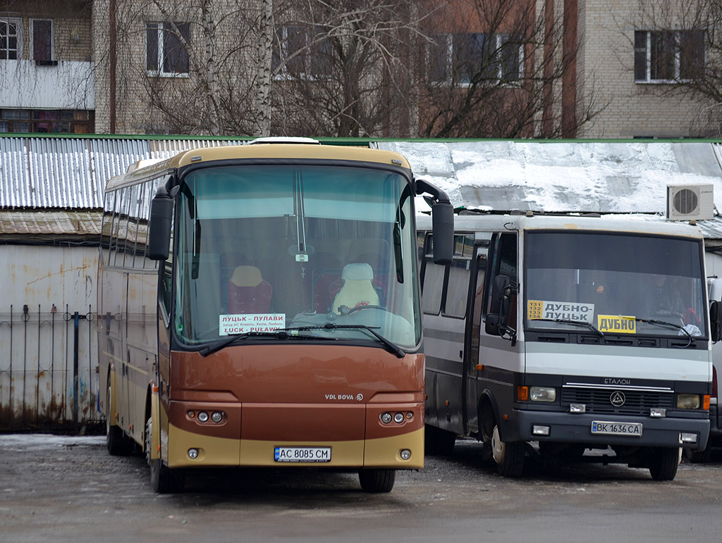 Волынская область, VDL Bova Futura FHD-127.365 № AC 8085 CM; Ровненская область, БАЗ-А079.24 "Мальва" № BK 1636 CA