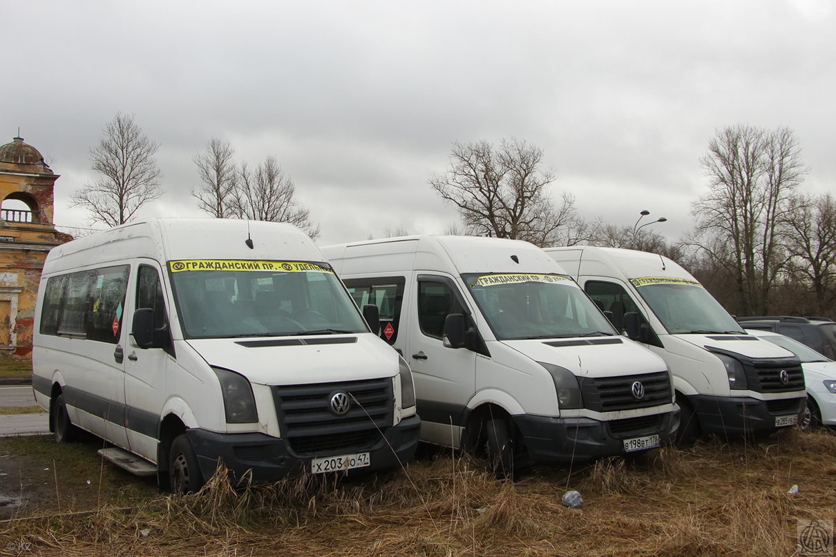 Санкт-Петербург, Луидор-22370C (Volkswagen Crafter) № Х 203 ОО 47; Санкт-Петербург, БТД-2219 (Volkswagen Crafter) № В 198 ВТ 178; Санкт-Петербург, БТД-2219 (Volkswagen Crafter) № В 285 УВ 47