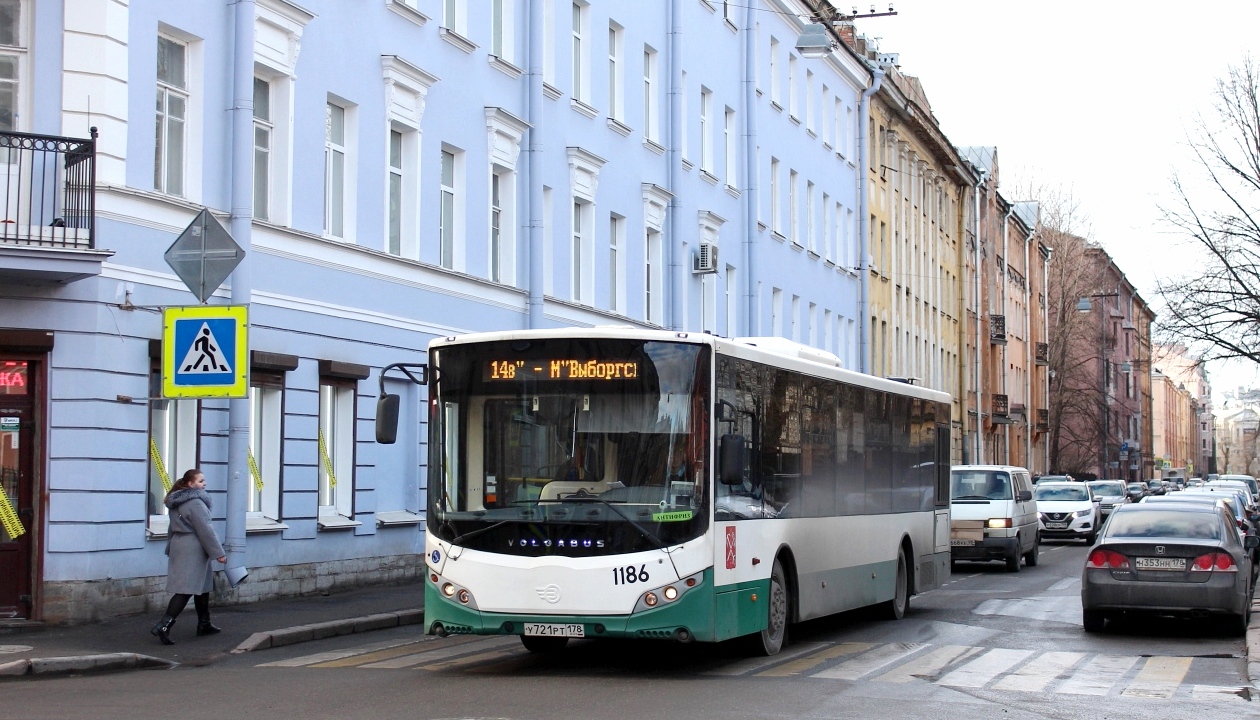 Санкт-Петербург, Volgabus-5270.00 № 1186