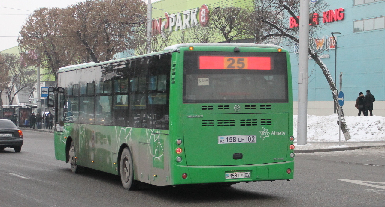 Алматы, Golden Dragon XML6105CR (Hyundai Trans Auto) № 158 LF 02