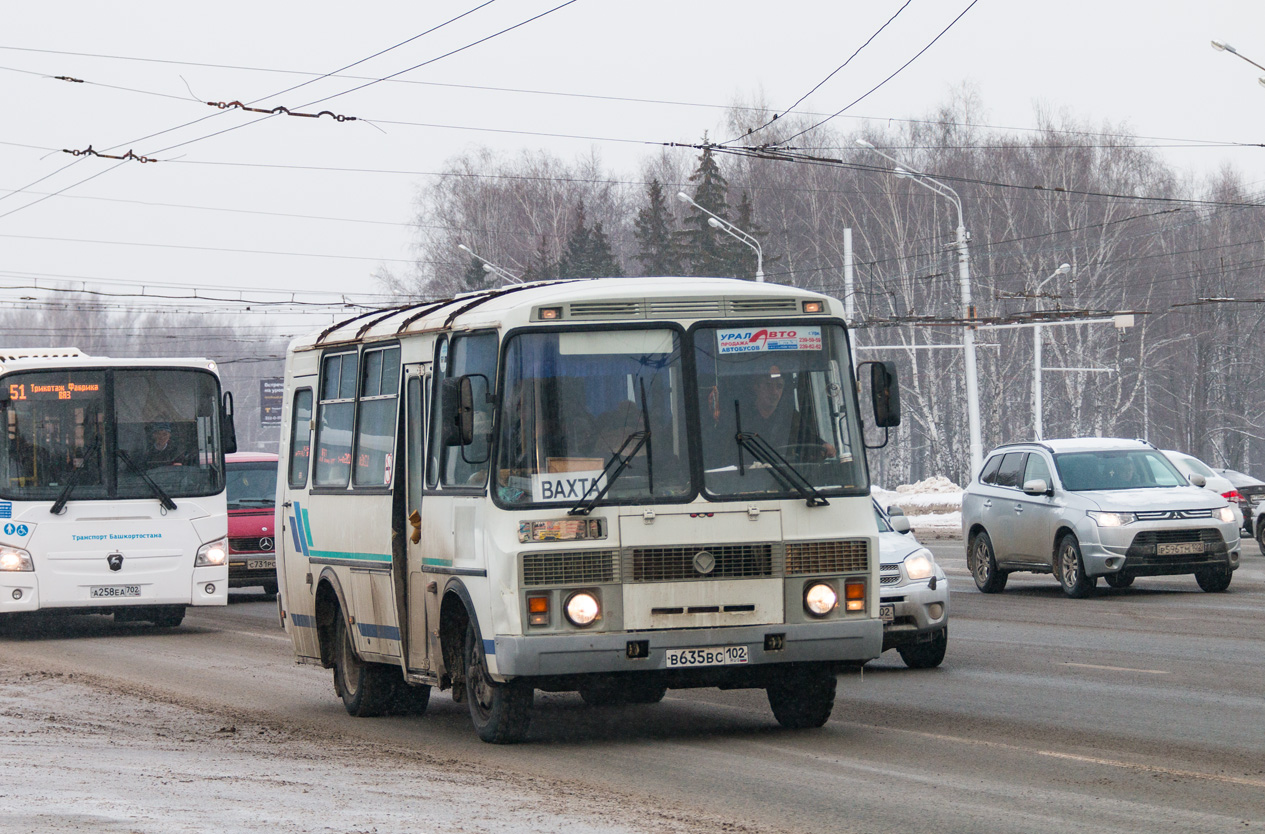 Башкортостан, ПАЗ-32053 № В 635 ВС 102