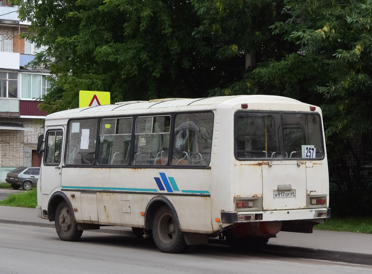 Тверская область, ПАЗ-32053 № Н 917 ОР 69