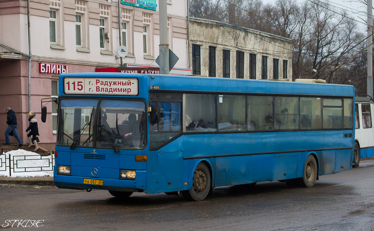 Владимирская область, Mercedes-Benz O405 № РА 057 33