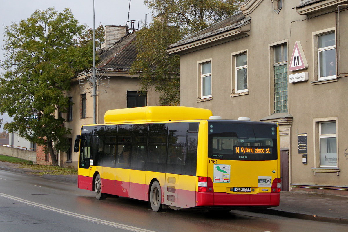 Литва, MAN A21 Lion's City NL273 CNG № 1151