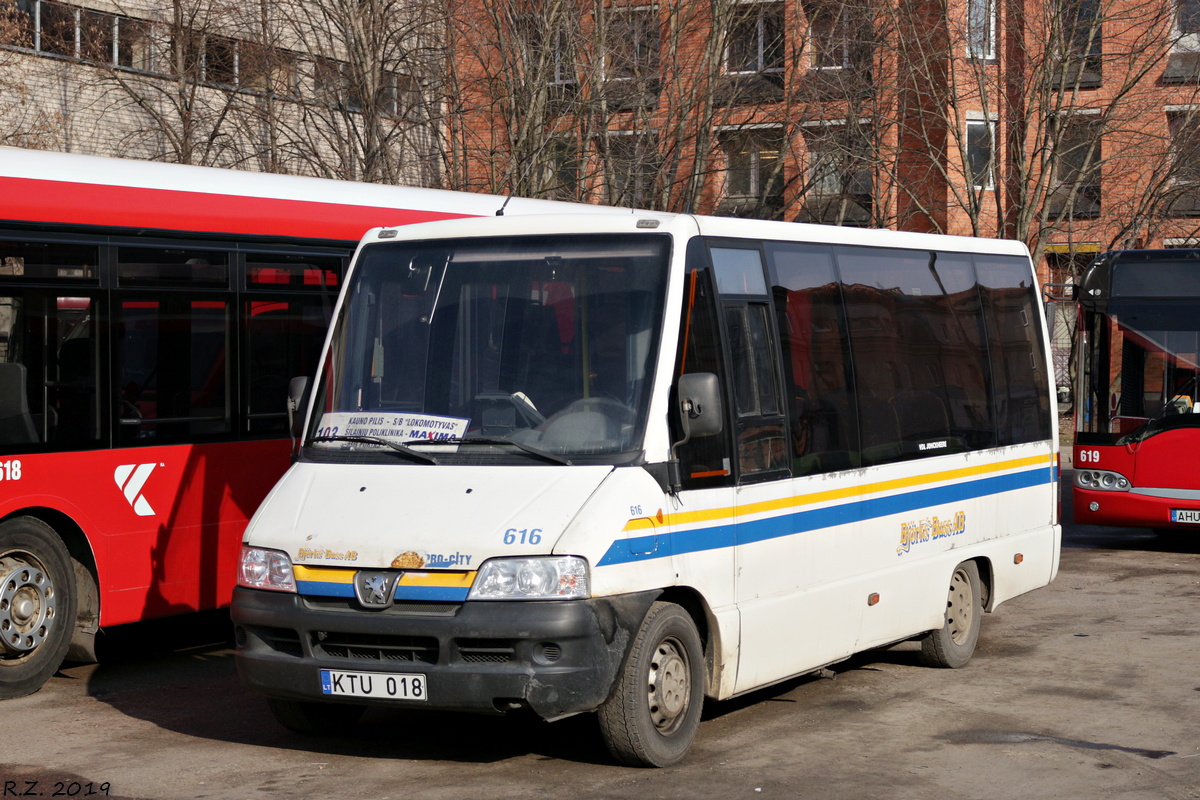 Литва, Jonckheere ProCity II (Peugeot Boxer) № KTU 018