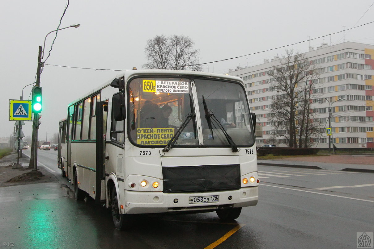 Санкт-Петербург, ПАЗ-320412-05 № 7573