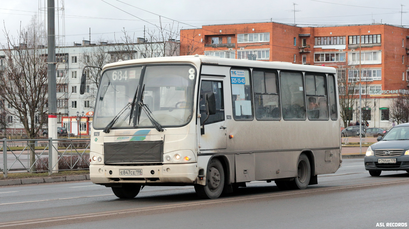 Ленинградская область, ПАЗ-320302-08 № 9320