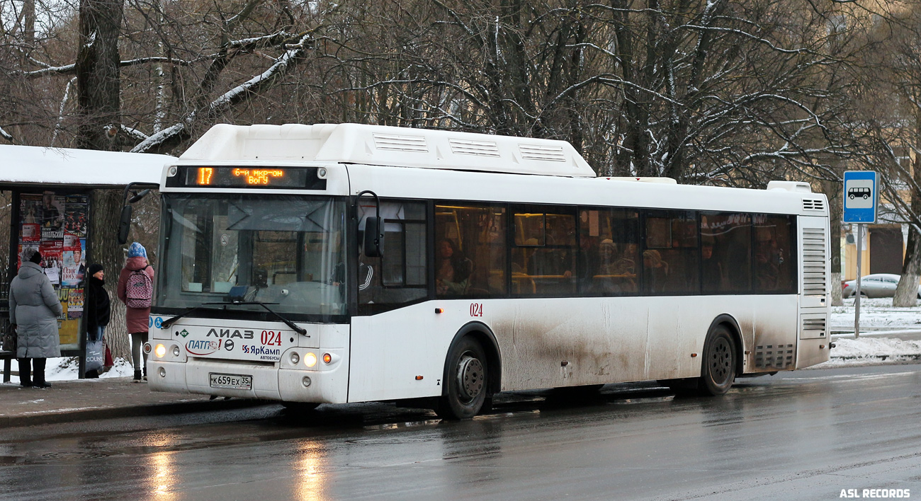 Вологодская область, ЛиАЗ-5292.67 (CNG) № 024