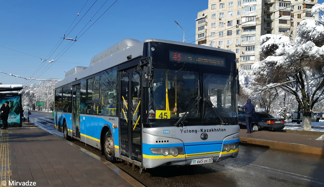 Алматы, Yutong ZK6118HGA № 596