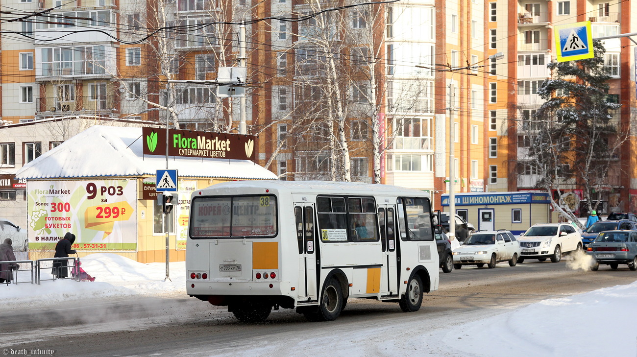 Томская область, ПАЗ-32054 № Е 722 КЕ 70