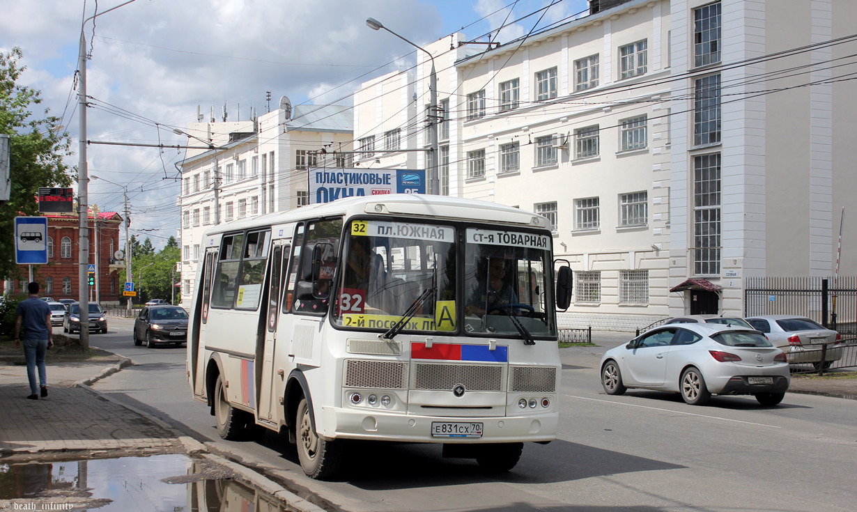 Томская область, ПАЗ-32054 № Е 831 СХ 70