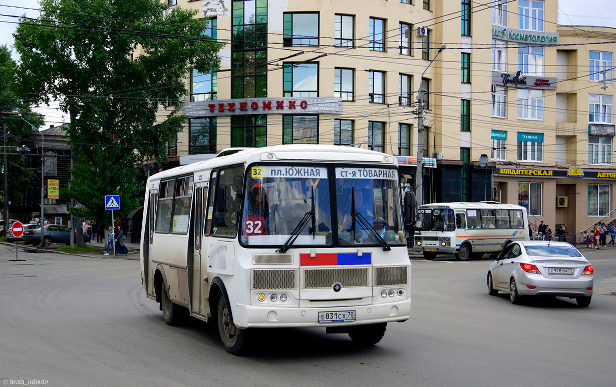 Томская область, ПАЗ-32054 № Е 831 СХ 70